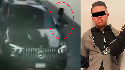 Hombre se percata de intento de asalto y avienta su auto a ladrón en CDMX [VIDEO]