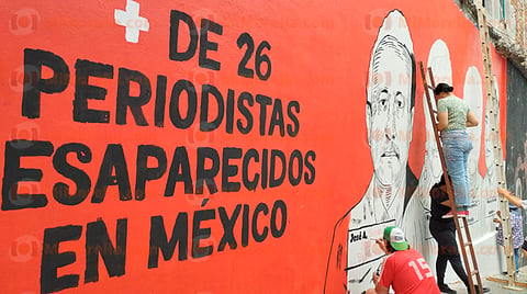 Periodistas michoacanos preparan mural memorial por compañeros desaparecidos