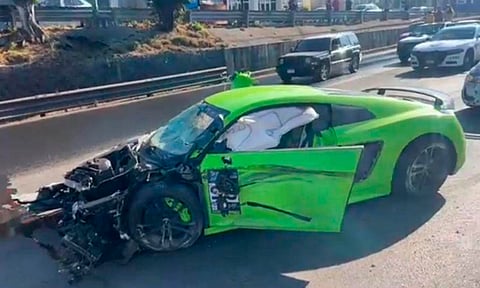 Audi R8 del Kekofest choca en Morelia; reportan un herido [Video]