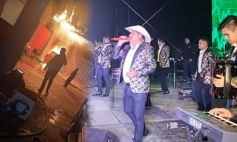 Queman autos de “La Dinastía de Tuzantla”; horas antes tocó en Cuamio, Michoacán