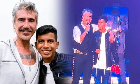 Alejandro Fernández cumple sueño de joven que canta en camiones [VIDEO]