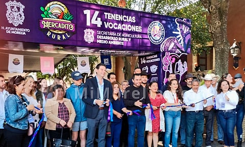 Realizan Mercadito Rural en Calzada Fray Antonio de San Miguel