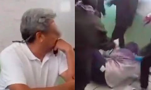Jóvenes encapuchadas golpean a profesor señalado de acoso sexual [Video]