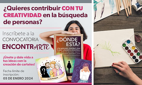 Participa en el 1er Concurso de Carteles ENCONTR-ARTE de la Comisión de Búsqueda de Personas y gana hasta 30 mil pesos