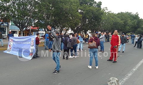 Caos vehicular, por manifestación de la CNTE en Morelia