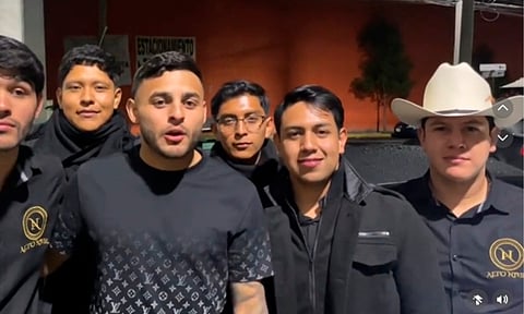 Alexis Vega todavía ni debuta y ya se fue de fiesta