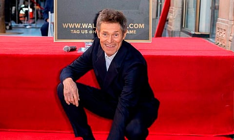 ¡Lo logró! Willem Dafoe recibe estrella en el Paseo de la Fama