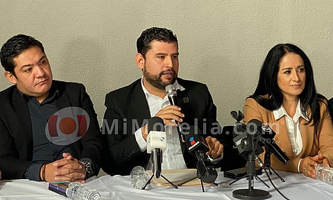 Entre manifestantes, PRD Michoacán reitera apoyo a Araceli Saucedo a la candidatura por el Senado