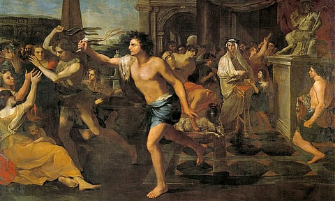 "Fiestas lupercales" (1635), óleo sobre lienzo de Andrea Camassei