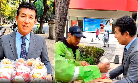 Cumple embajador de Japón y regala "guajolotas" por La Candelaria [VIDEO]
