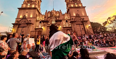 Así transcurrió la marcha del 8M en Morelia 