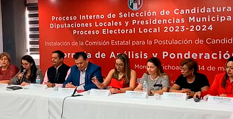 PRI Michoacán encabezará nueve candidaturas a diputaciones locales 