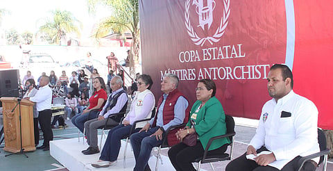 Más de 600 personas asistieron a el primer encuentro estatal de bandas de guerra de Movimiento Antorchista