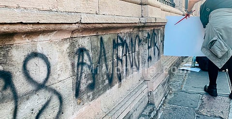 Ayuntamiento de Morelia limpió casi todos los edificios y monumentos afectados por grafitis el 8M