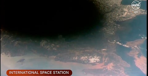 El eclipse fue total en Sinaloa, pero ¿cómo se veía desde el espacio exterior? [VIDEO]