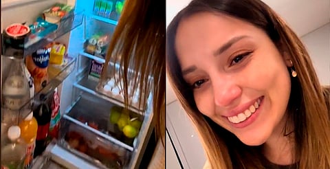 Joven llora por tener el refri lleno y llueven críticas [VIDEO] 