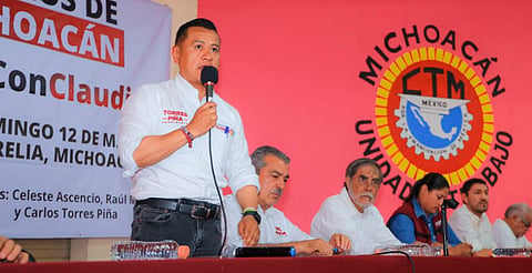 La fuerza de la CTM acompañará la llegada de la 4T a Morelia: Torres Piña