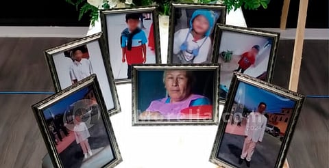 Realizan funeral de abuelita y sus seis nietos que murieron en incendio en Morelia