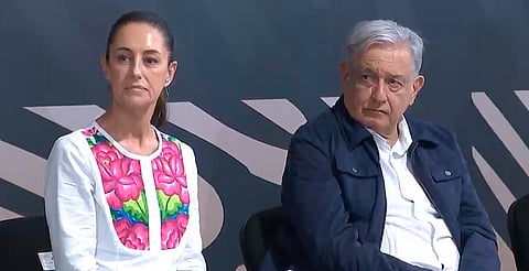 AMLO y Sheinbaum supervisan el Corredor Interoceánico del Istmo de Tehuantepec