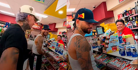 Captan a Maluma en Oxxo de Monterrey; cajero lo confunde con ¿Maluma? [VIDEO]