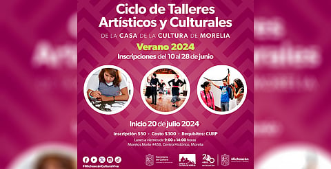 Secum lanza talleres inclusivos en la Casa de la Cultura de Morelia