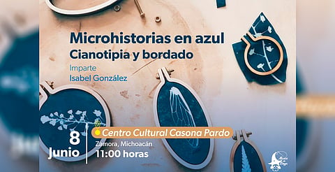 La cianotipia y el bordado, unidos en un taller de la Secum pensado en ti
