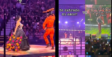 Angela Aguilar le grita "te extraño mi amor" a Cristian durante concierto
