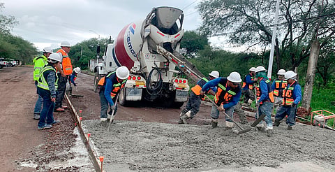 Pavimenta SCOP corredor turístico en San Agustín del Maíz, Copándaro