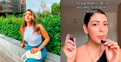 Tiktoker se queja de que vendedores ambulantes no aceptan pago con tarjeta [VIDEO]