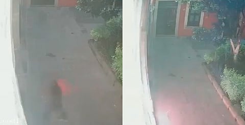 Sujeto prende fuego a puerta de templo del Señor de la Columna de Morelia [Video]
