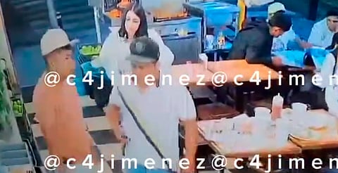 Hombres comen en tortería de CDMX, pagan su cuenta y después la asaltan [VIDEO]