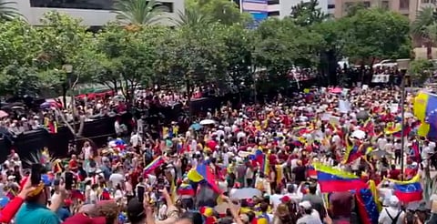 Venezolanos y mexicanos se manifiestan en CDMX; denuncian fraude de Maduro