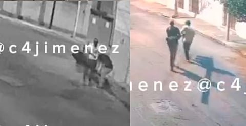 Hombres arrancan un semáforo y se lo llevan cargando [VIDEO]