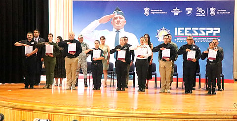 Dan al IEESSPP categoría más alta de capacitación policial