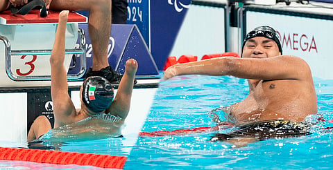 Nadador mexicano consigue plata en los Paralímpicos París; ya lleva tres medallas 