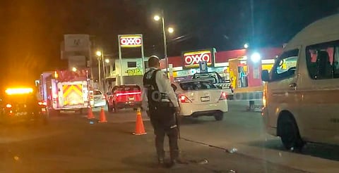 Se registra carambola automovilística cerca del Distribuidor Vial Salida a Quiroga 