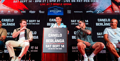 Pelea del Canelo vs Berlanga será transmitida en cines de Morelia 