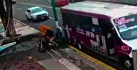 Itransporte remiten queja a líder de ruta Alberca, por incidente con motociclista 
