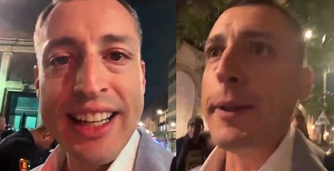 Agreden con gasolina a Colosio Riojas 
afuera del recinto legislativo de Xicoténcatl
