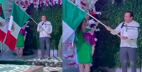 Diputado de Morena confunde nombres en el Grito de Independencia y se vuelve viral [VIDEO]