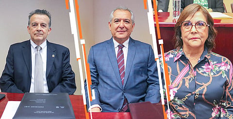 Se retiran dos magistrados y una magistrada del Supremo Tribunal de Justicia del Estado