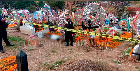 Se registra balacera en panteón de Jesús del Monte; hay una persona sin vida 