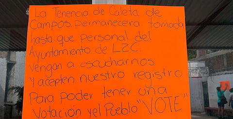 Toman jefatura de tenencia en Caleta de Campos, tras reelección de Domingo Vallejo