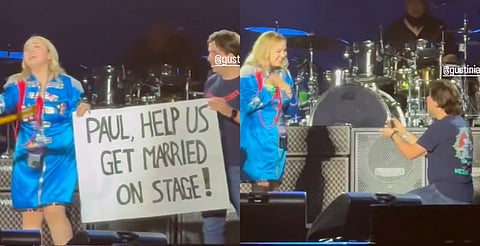 Paul McCartney casa a pareja durante su concierto en Monterrey [VIDEO] 