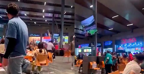 Sujetos apuñalan a joven en centro comercial de Nuevo León [VIDEO]