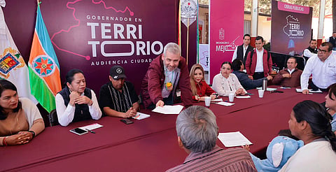 En San Matías, tercera audiencia pública en comunidad con autogobierno: Bedolla