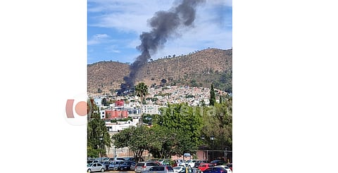 Esto originó la enorme columna de humo que se vio en Morelia