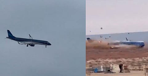 Avión con 62 pasajeros se estrella en Kazajistán; hay 32 sobrevivientes [VIDEO]