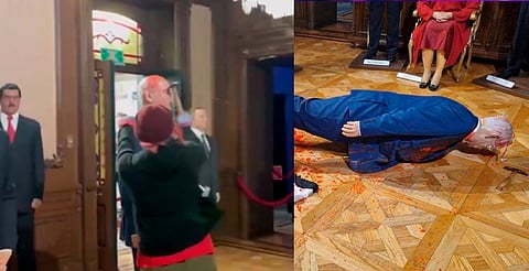 Activista destruye estatua del primer ministro de Israel en el Museo de Cera de la CDMX [VIDEO]