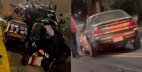 Motociclista muere tras ser impactado por auto en sentido contrario en avenida Madero de Morelia 